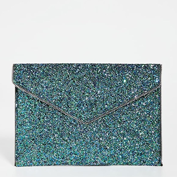 Rebecca Minkoff Mermaid Glitter Leo Clutch NWT - Picture 2 of 16
